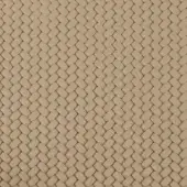 Pinetti Cadice leather texture, taupe color, consistent rectangular weave pattern creating a dense geometric design with a slightly raised surface.